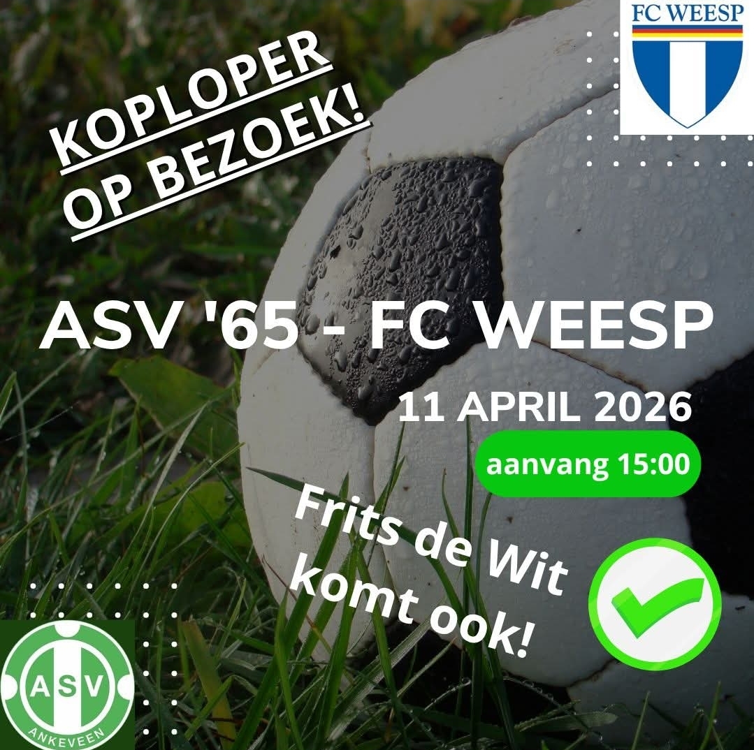 Koploper op bezoek… én feest na afloop! ⚽🎤